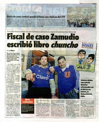 Fiscal de caso Zamudio escribió libro chuncho  [artículo] L. Vieyra