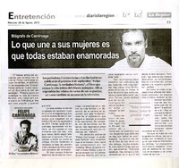 Biógrafo de Camiroaga: Lo que une a sus mujeres es que todas estaban enamoradas  [artículo]