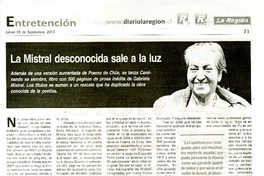 La Mistral sale a la luz  [artículo]