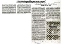 "Autobiografía por encargo"  [artículo] Marino Muñoz Lagos