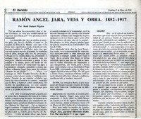 Ramón Angel Jara, vida y obra. 1852-1917  [artículo] Ruth Duhart Pilgrim.