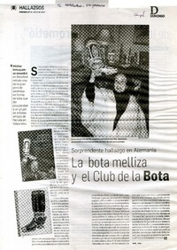 La bota melliza y el club de la bota  [artículo] Sara Vial.