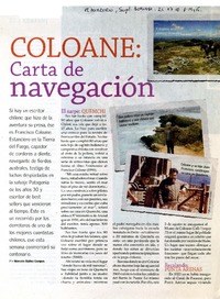 Coloane: carta de navegación  [artículo] Marcelo Ibáñez Campos.