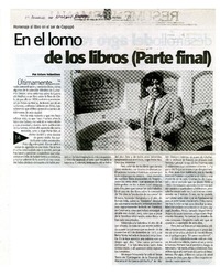 En el lomo de los libros (parte final)  [artículo] Arturo Volantines.