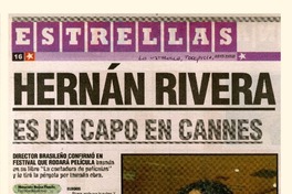 Hernán Rivera es un capo en cannes  [artículo] Mauricio Rojas.
