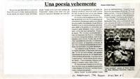 Una poesía vehemente  [artículo] Marino Muñoz Lagos.