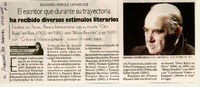 El escritor que durante su trayectoria ha recibido diversos estímulos literarios  [artículo] Carola Chávez B.