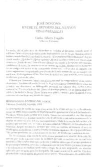 José Donoso, entre "El retorno del nativo" y "Vidas paralelas"  [artículo] Carlos Alberto Trujillo.