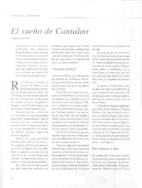El sueño de Cantalao (cuarta parte)  [artículo]