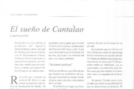 El sueño de Cantalao (cuarta parte)  [artículo]