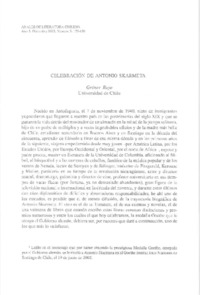 Celebración de Antonio Skármeta  [artículo] Grínor Rojo.