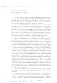 Enrique Volpe  [artículo] Enrique Germán Liñero.