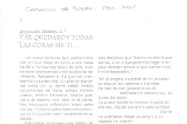 Y se quedaron todas las cosas sin ti...  [artículo] Anna María Barbera L.