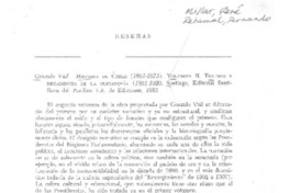 Historia de Chile (1891-1973)  [artículo] Mario Góngora.