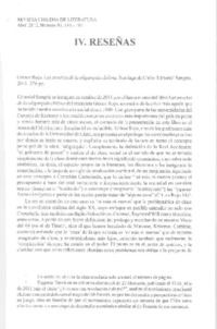 Las novelas de la oligarquía chilena  [artículo] Ana Baeza Carvallo.