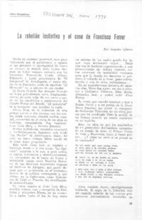 La rebelión instinta y el caso de Francisco Ferrer  [artículo] Augusto Iglesias.