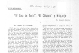 El cara de susto", "El chichero" y Melgarejo  [artículo] Augusto Iglesias.