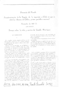 Presencia del pasado.  [artículo]