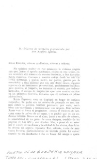 II Discurso de recepción pronunciado por don Augusto Iglesias.  [artículo]