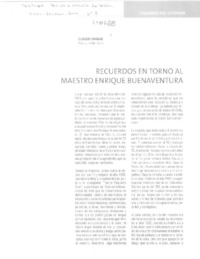 Recuerdos en torno al maestro Enrique Buenaventura  [artículo] Claudio Barbas.
