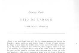 Hijo de ladrón  [artículo] Cedomil Goic.