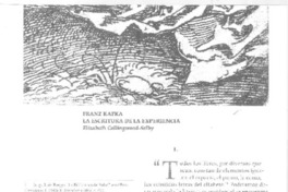 Franz Kafka, La Escritura de la experiencia  [artículo] Elizabeth Collinwood-Selby.