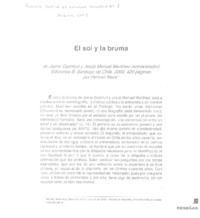 El sol y la bruma  [artículo] Hernán Neira.