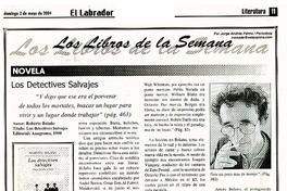 Los detectives salvajes  [artículo] Jorge Andrés Palma.