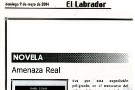 Amenaza real  [artículo] Jorge Andrés Palma.