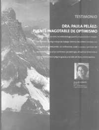 Fuente inagotable de optimismo (entrevista)  [artículo] Jacqueline Hott D.