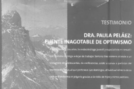 Fuente inagotable de optimismo (entrevista)  [artículo] Jacqueline Hott D.