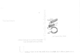 Variaciones sobre un verso de Virgilio Rodríguez  [artículo] Fernando Pérez Villalón.
