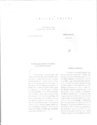 Chilean poetry  [artículo] Guido Arroyo González.