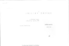 Chilean poetry  [artículo] Guido Arroyo González.