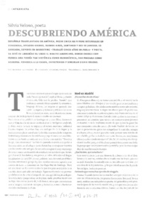 Descubriendo América (entrevista)  [artículo] Marcela Fuentealba.