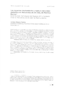 Las muertas  [artículo] Lorena Amaro Castro.