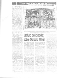 Lectura anticipada  [artículo] Walter Hoefler.