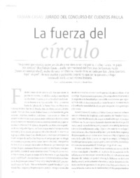 La fuerza del círculo (entrevista)  [artículo] Leila Guerriero.