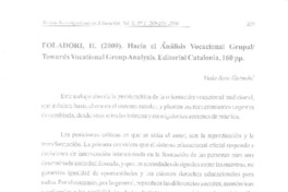 Hacia el análisis vocacional grupal  [artículo] Viola Soto Guzmán.