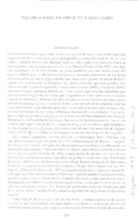 Palabras sobre palabras  [artículo].