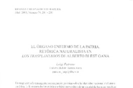 El órgano enfermo de la patria  [artículo] Luigi Patruno.