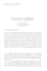 A propósito de la "diferencia"  [artículo] Fernanda Moraga.
