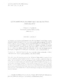 Leonardo Padura Fuentes y su detective nostálgico  [artículo] Clemens A. Franken K.