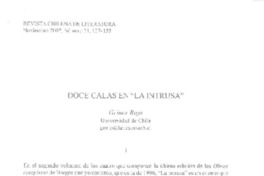 Doce calas en "La intrusa"  [artículo] Grinor Rojo.