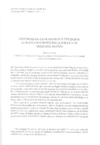 Historias de extranjeros y exiliados  [artículo] Denise León.