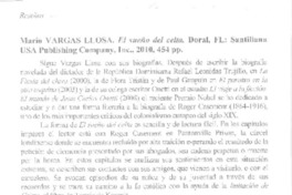 El sueño del celta  [artículo] Ewald Weitzdörfer.