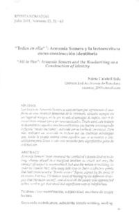 Todas en ella  [artículo] Núria Calafell Sala.