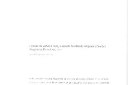 Formas de volver a casa  [artículo] Macarena García.