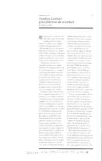 Josefina Ludmer y las fábricas de realidad  [artículo] Diamela Eltit.