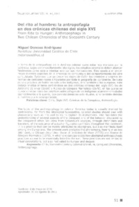 Del rito al hambre  [artículo] Miguel Donoso Rodríguez.